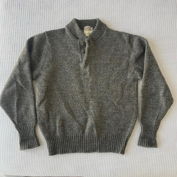 L.L. Bean Other - L.L. Bean Charcoal Button-Up Sweater